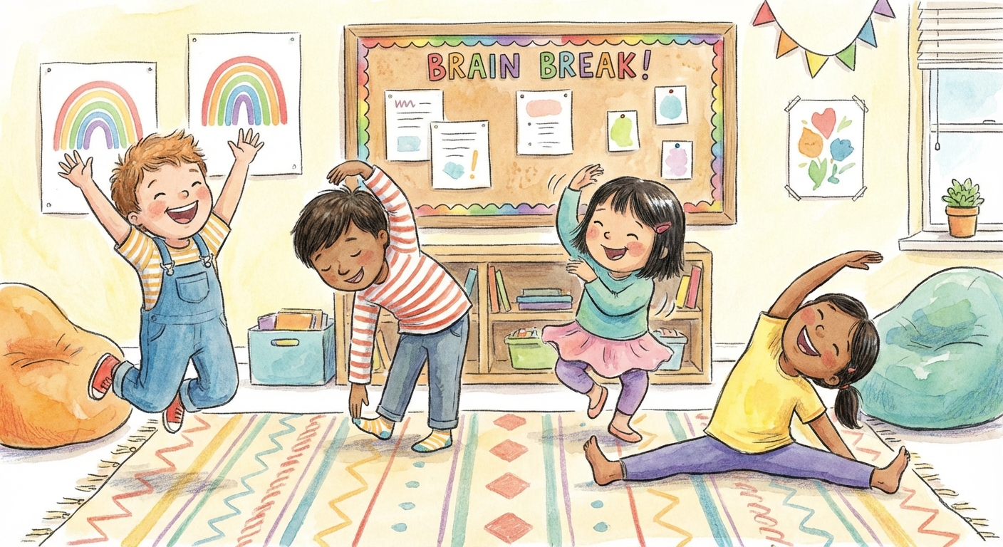 Brain Breaks That Actually Help Focus: Quick Resets for Kids